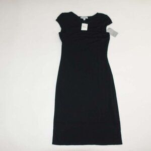 Velvet Torch Nordstrom Women's Sheath Dress Large NWT Cap Sleeves Black Stretch